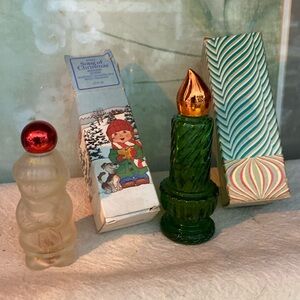 AVON Collectors Bottles- Song of Christmas and Candle